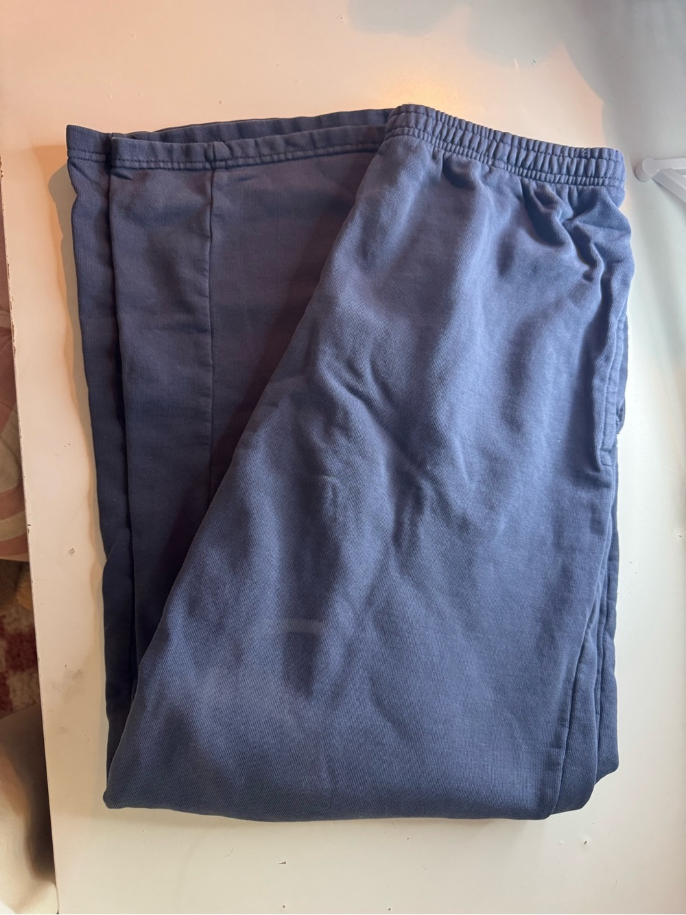 John Galt/Brandy Melville Navy Blue Anastasia Wide Leg Sweatpants